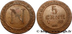 ALLEMAGNE - ROYAUME DE WESTPHALIE - JÉRÔME NAPOLÉON 5 Centimes 1808 Strasbourg TTB+ 