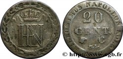 ALLEMAGNE - ROYAUME DE WESTPHALIE - JÉRÔME NAPOLÉON 20 Centimes 1812 Cassel