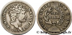 ITALY - KINGDOM OF NAPLES - JOACHIM MURAT 1/2 Lira 1813 Naples