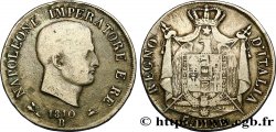 ITALIA - REGNO D ITALIA - NAPOLEONE I 5 lire 1810 Bologne