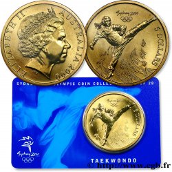AUSTRALIA 5 Dollars J.O. de Sydney : taekwondo 2000 