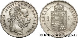 HONGRIE 1 Forint François-Joseph tête laurée 1879 Kremnitz TB 