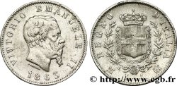 ITALIE 1 Lire Victor Emmanuel II 1863 Milan
