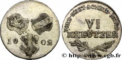ALLEMAGNE - AUTRICHE ANTÉRIEURE 6 Kreuzer Vorderoesterreich 1802 Günzburg TTB 