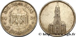 DEUTSCHLAND 5 Reichsmark église de la garnison de Potsdam 1934 Berlin