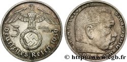 ALLEMAGNE 5 Reichsmark aigle / Maréchal Paul von Hindenburg 1939 Karlsruhe - G