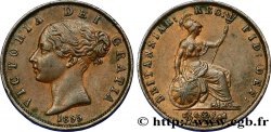 ROYAUME-UNI 1/2 Penny Victoria “tête jeune” 1855  TTB 