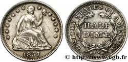 STATI UNITI D AMERICA 1/2 Dime  1857 Philadelphie
