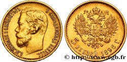 RUSSIE 5 Roubles Nicolas II 1898 Saint-Petersbourg TTB+ 