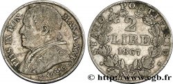 VATICAN ET ÉTATS PONTIFICAUX 2 Lire Pie IX an XXII 1867 Rome