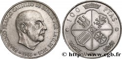 SPAIN 100 Pesetas Francisco Franco (1968 dans les étoiles) 1966  AU 