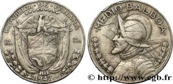 PANAMA 1/2 Balboa Vasco Nunez de Balboa 1947  VF 