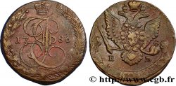 RUSSIA 5 Kopecks Catherine II 1786 Ekaterinbourg