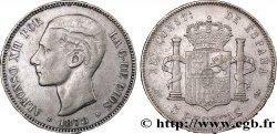 SPAIN 5 Pesetas Alphonse XII 1878 Madrid VF 