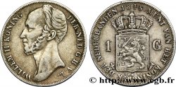 NETHERLANDS 1 Gulden Guillaume II 1845 Utrecht