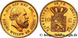 PAYS-BAS 10 Gulden Guillaume III, 1e type 1875 Utrecht SUP 