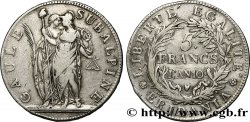 ITALIA - GALIA SUBALPINA 5 Francs an 10 1802 Turin