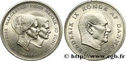 DANEMARK 10 Kroner mariage de la princesse Margrethe 1967 Copenhague SUP 