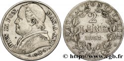 VATICAN ET ÉTATS PONTIFICAUX 2 Lire Pie IX an XXII 1867 Rome