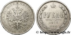 RUSSIE 1 Rouble Alexandre II 1877 Saint-Petersbourg TTB 