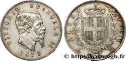 ITALIA 5 Lire Victor Emmanuel II 1875 Milan