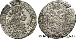 AUTRICHE 3 Kreuzer Lépopold Ier 1670 Vienne TTB 