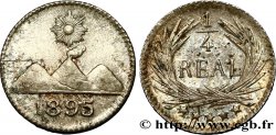 GUATEMALA 1/4 Real 1895  SPL 