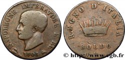 ITALY - KINGDOM OF ITALY - NAPOLEON I 1 Soldo 1808 Bologne