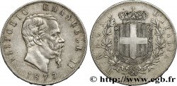 ITALIA 5 Lire Victor Emmanuel II 1877 Rome