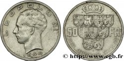 BELGIUM 50 Francs Léopold III légende Belgie-Belgique tranche position B 1940 