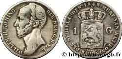 NETHERLANDS 1 Gulden Guillaume II 1848 Utrecht
