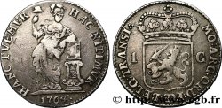 NETHERLANDS - UNITED PROVINCES 1 Gulden Overijssel 1762 
