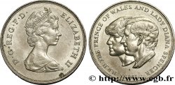 UNITED KINGDOM 25 New Pence (1 Crown) mariage du Prince de Galles et de Lady Diana Spencer 1981  AU 
