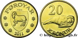 FAROE ISLANDS Épreuve 20 Kronur phoque gris 2011 