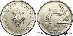 VATICAN AND PAPAL STATES 50 Lire armes au nom de Paul VI an XVI / le Christ et un enfant 1978 Rome MS 