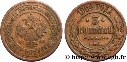 RUSSIE 3 Kopecks 1904 Saint-Petersbourg TTB 