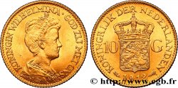 PAYS-BAS 10 Gulden, 3e type Wilhelmina 1912 Utrecht SPL 