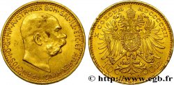 AUTRICHE 10 Corona or François Joseph Ier, 3e type 1912 Vienne SPL 
