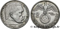 GERMANIA 2 Reichsmark Maréchal Paul von Hindenburg 1937 Berlin