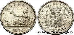 ESPAGNE 2 Pesetas 1870 Madrid