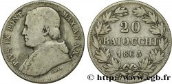 VATICAN AND PAPAL STATES 20 Baiocchi Pie IX an XX 1865 Rome