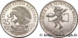 MÉXICO 25 Pesos Jeux Olympiques de Mexico 1968 Mexico EBC 