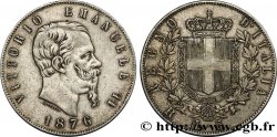 ITALIE 5 Lire Victor Emmanuel II 1876 Rome