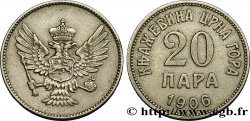 MONTENEGRO 20 Para aigle bicéphale 1906 