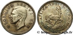 SOUTH AFRICA 5 Shillings Georges VI 1951 Pretoria AU 