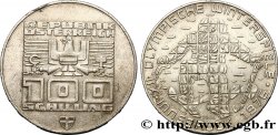 AUTRICHE 100 Schilling J.O. d’hiver d’Innsbruck 1976 - ski de descente, aigle de Hall 1974 Vienne TTB+ 