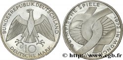 ALLEMAGNE 10 Mark Proof XXe J.O. Munich : l’idéal olympique 1972 Karlsruhe SPL 