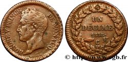 MONACO 1 Décime Honoré V 1838 Monaco TB+ 