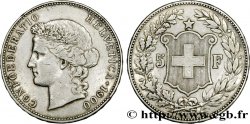 SUIZA 5 Francs Helvetia 1900 Berne