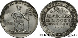 GERMANY - BRUNSWICK-WOLFENBUTTEL 24 Mariengroschen à  l homme sauvage  1763 Zellerfeld